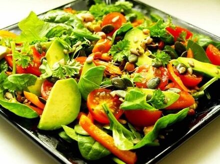 Vegetables on a plate